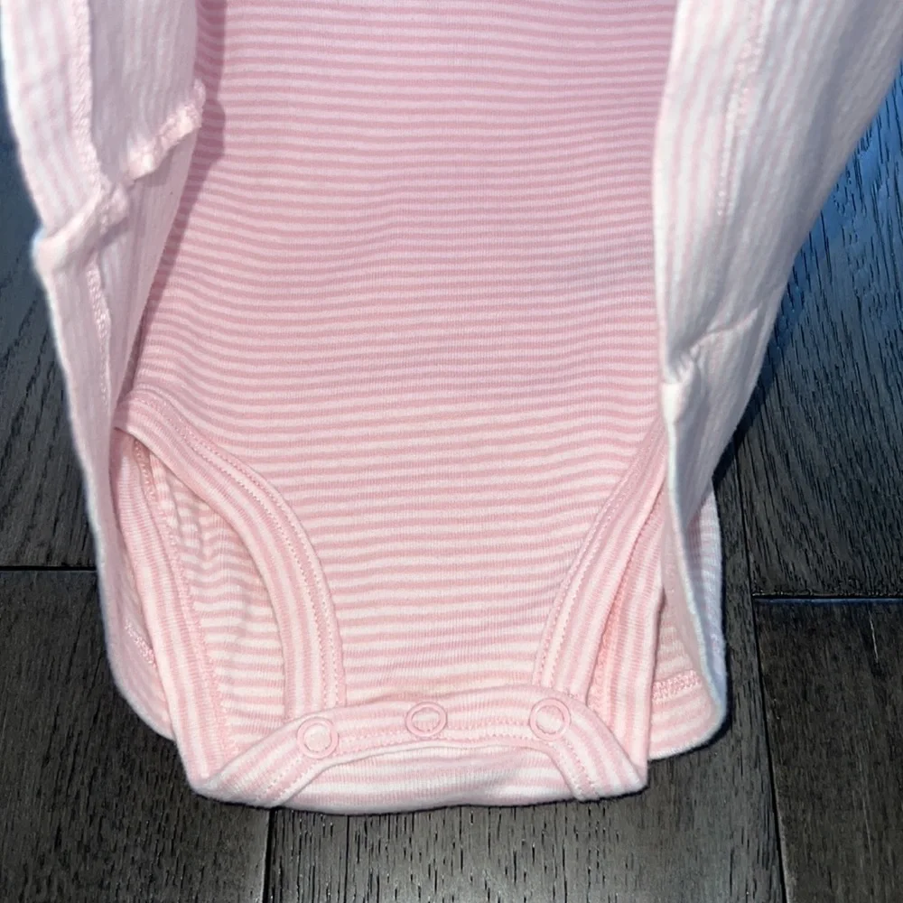 Carters short sleeve striped onesie dress